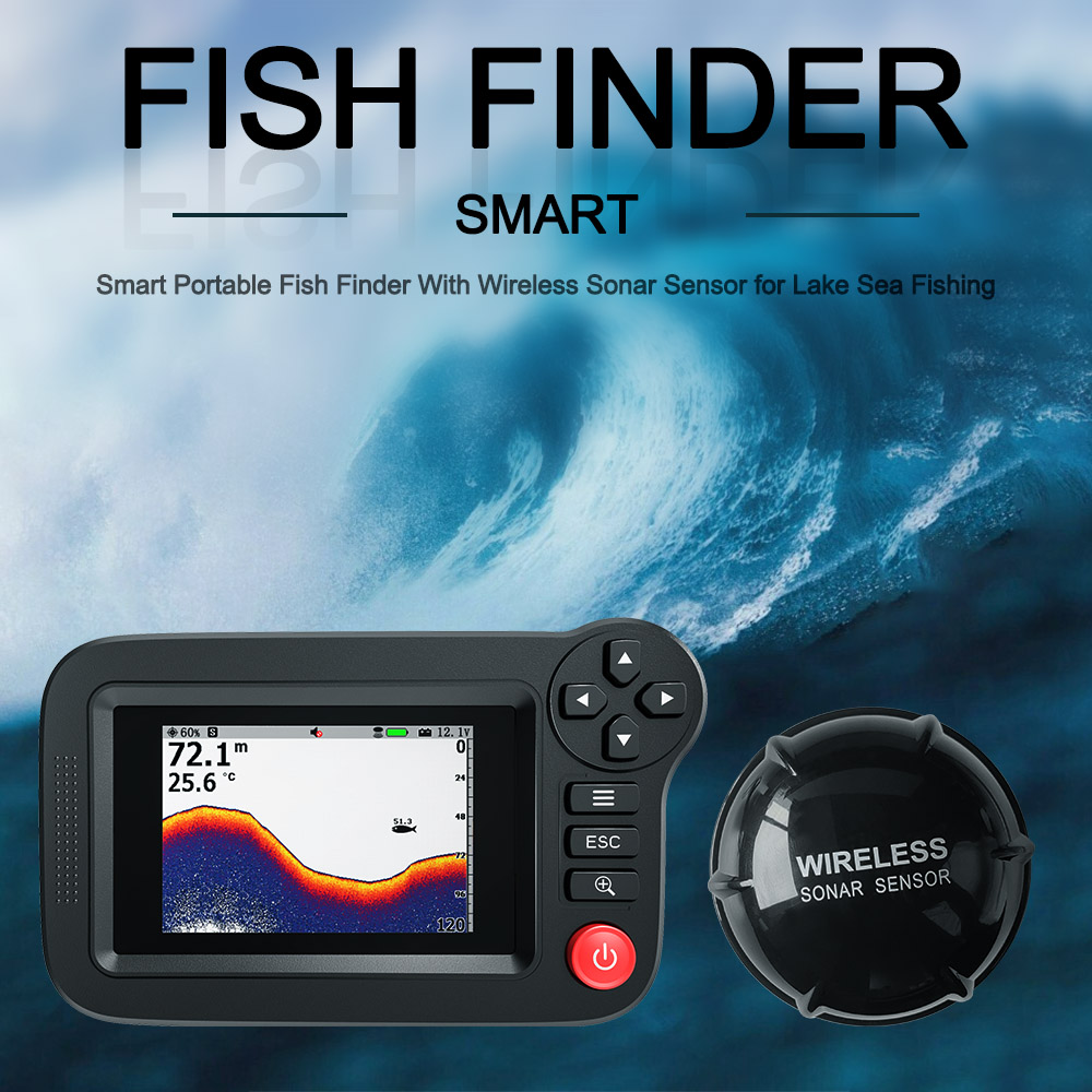 Smart Fish Finder - Portable F - Fish Finder Transducer ulasan dan harga