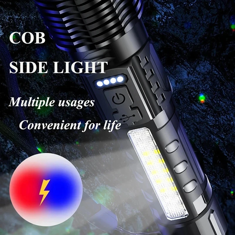 Powerful XHP50 LED Flashlight  - Fishing Light ulasan dan harga