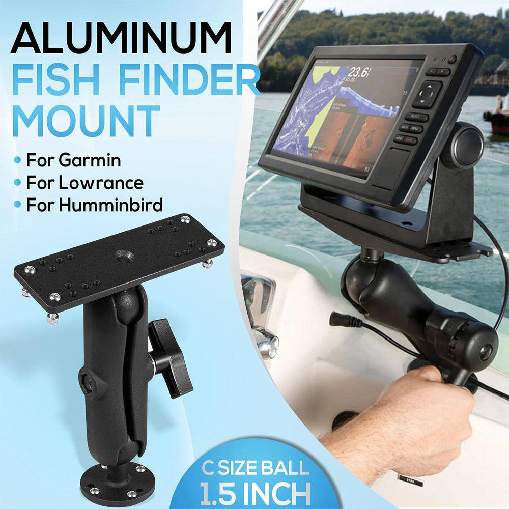 Aluminum Fish Finder Mount wit - Fish Finder Mount ulasan dan harga