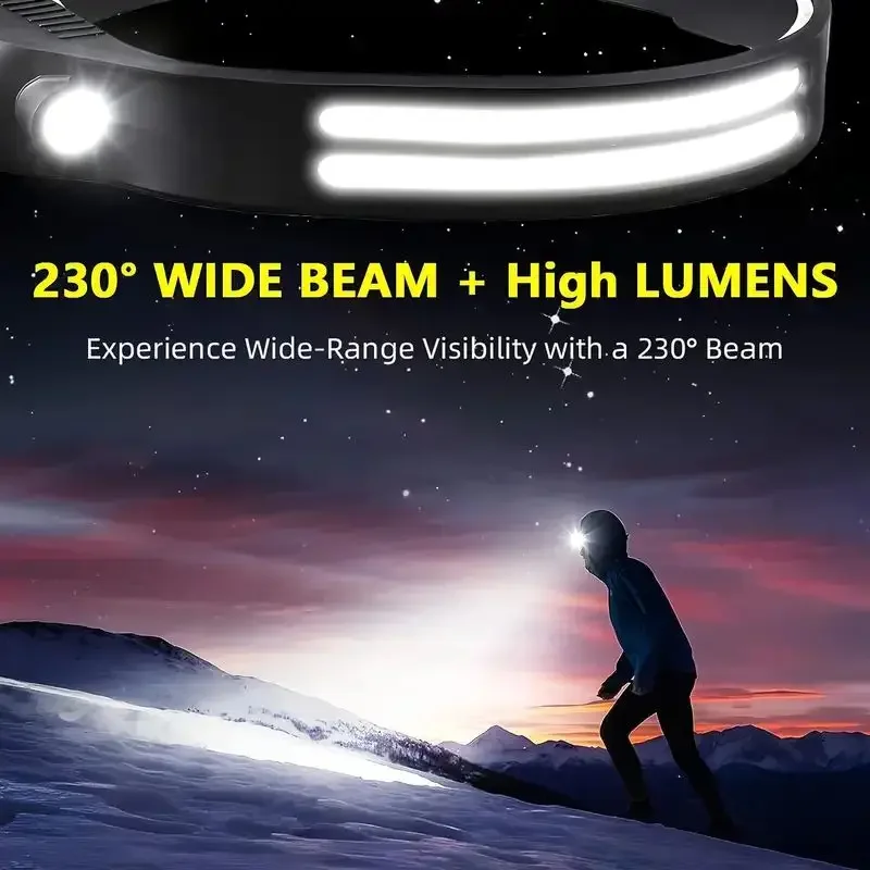 LED Sensor Headlamp Built-in B - Fish Finder Battery ulasan dan harga