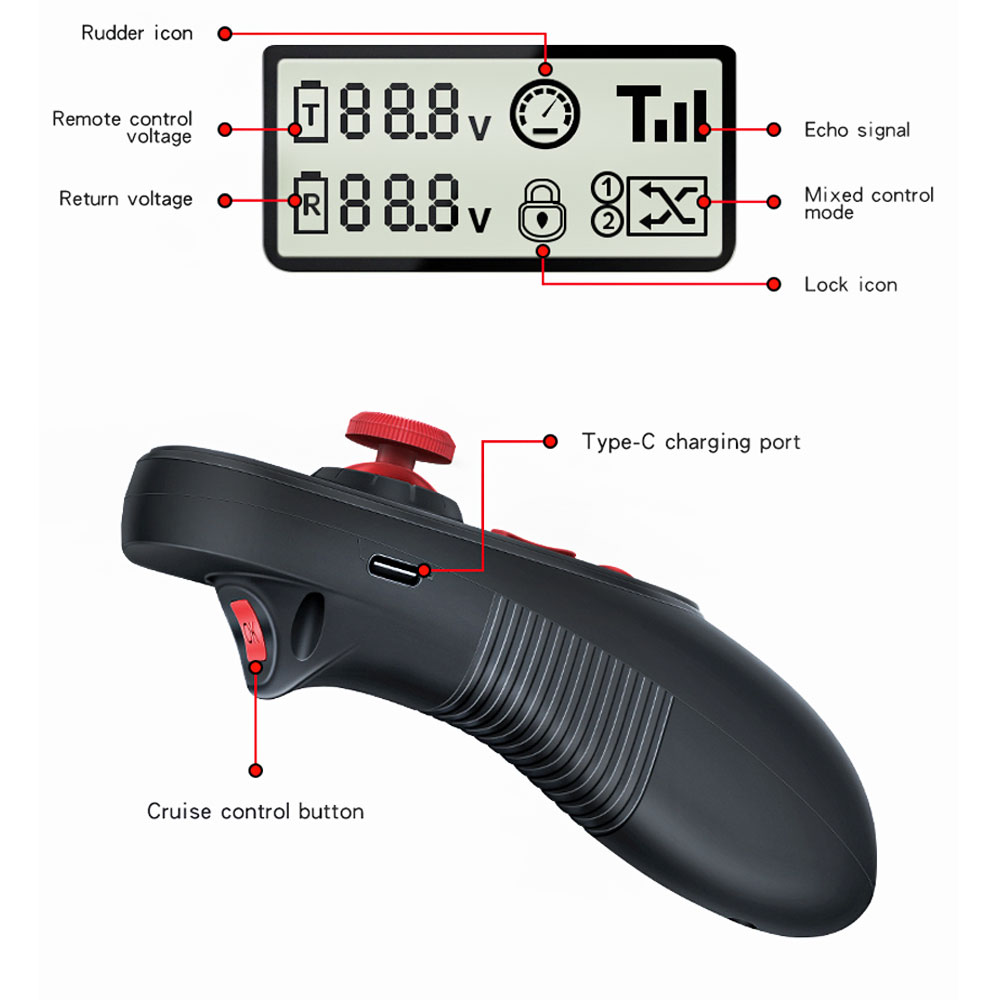 HOTRC DS600 Wireless Remote Co - Fish Finder Battery ulasan dan harga