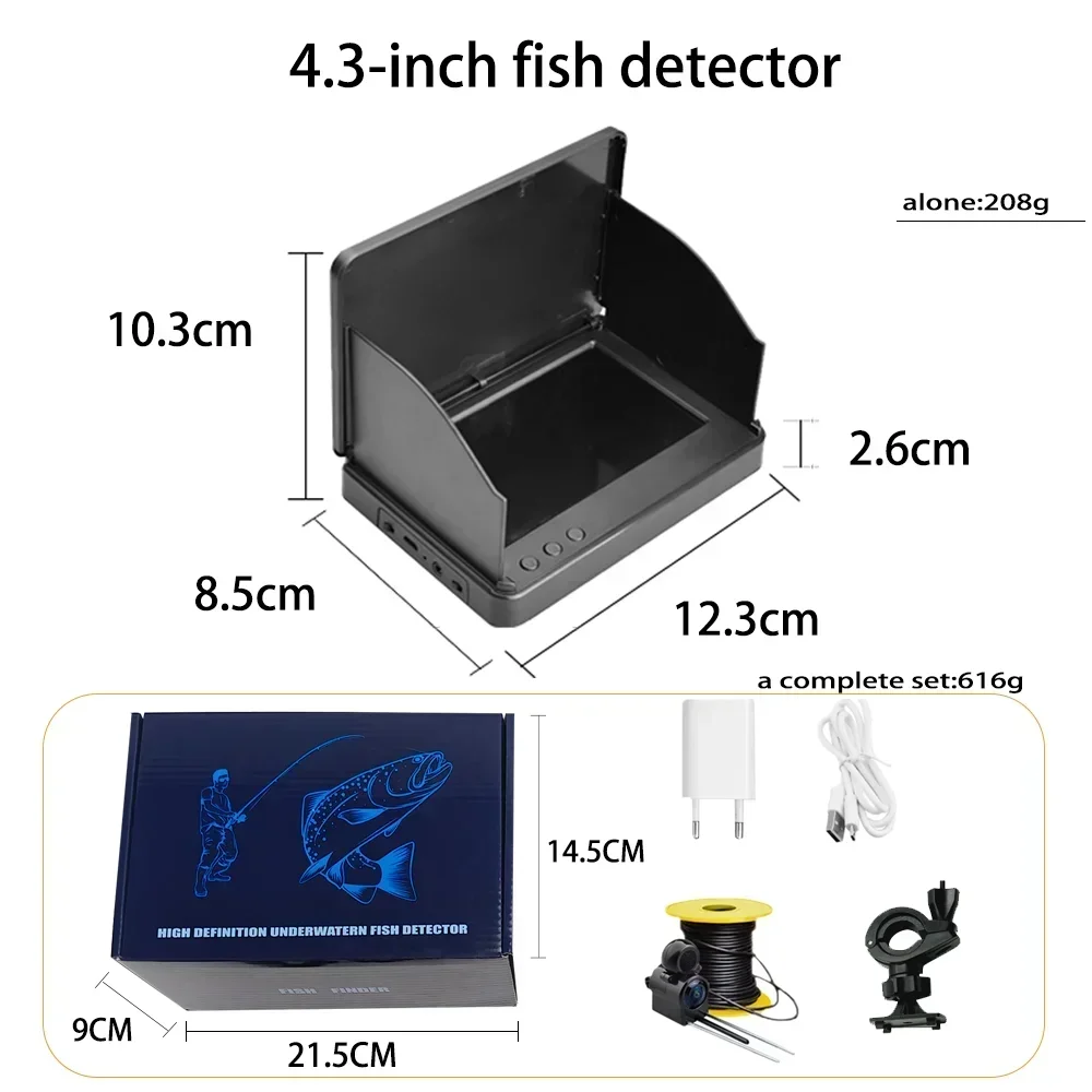 YS43A 4.3-inch Fish Detector U - Fish Finder Battery ulasan dan harga