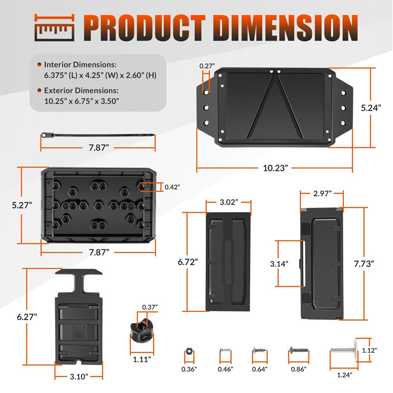 Track Mounted Battery Box for  - Fish Finder Battery ulasan dan harga