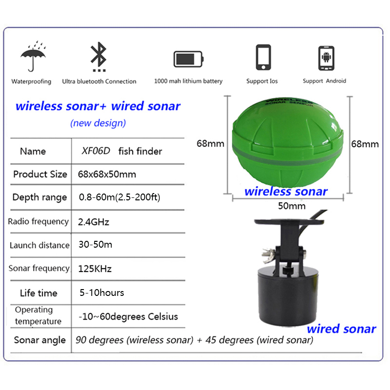 Portable Bluetooth Wireless So - Fish Finder Portable ulasan dan harga